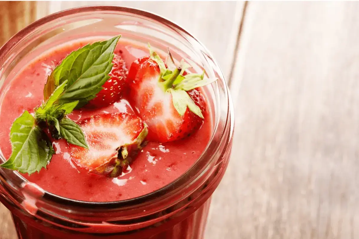 Strawberry juice is one of the top cool summer drinks