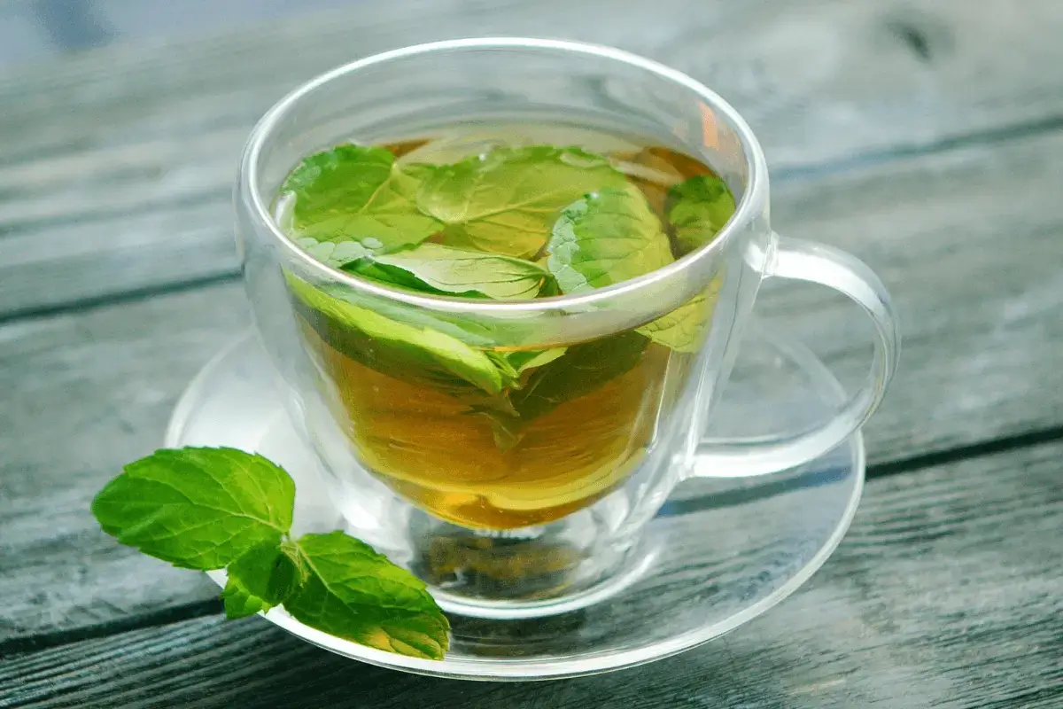Peppermint tea is one of the best Lung cleansing drinks