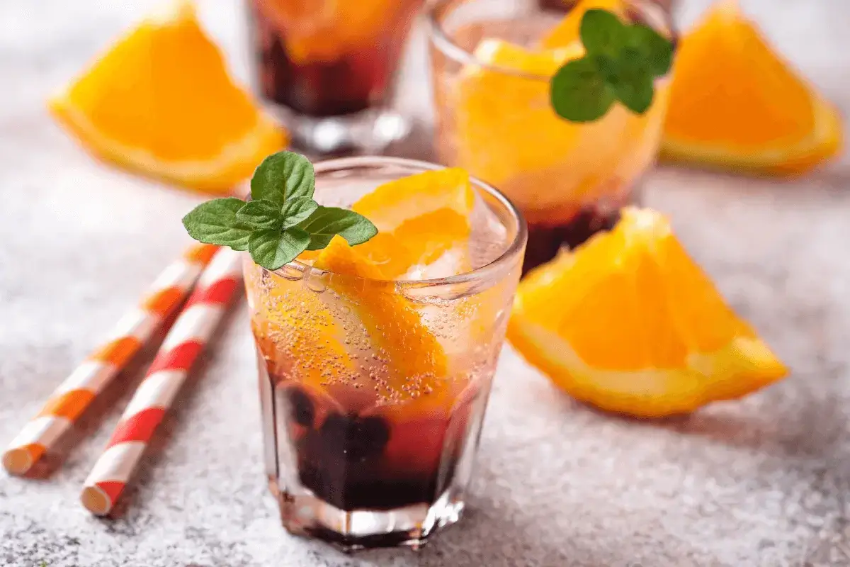 Orange and berry drink