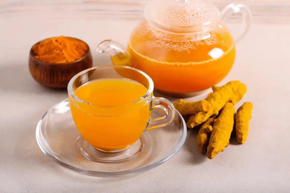 Turmeric tea is one of the hot drinks for winter