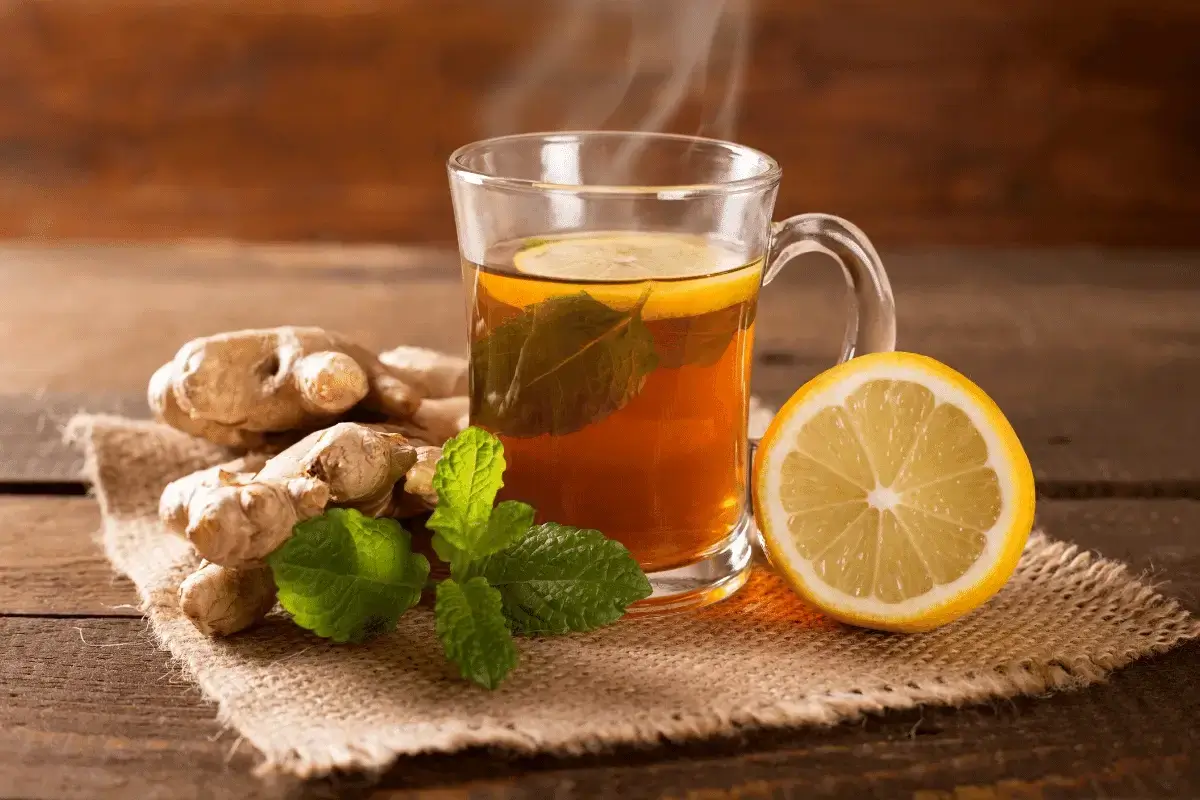 Ginger tea is healthy drinks