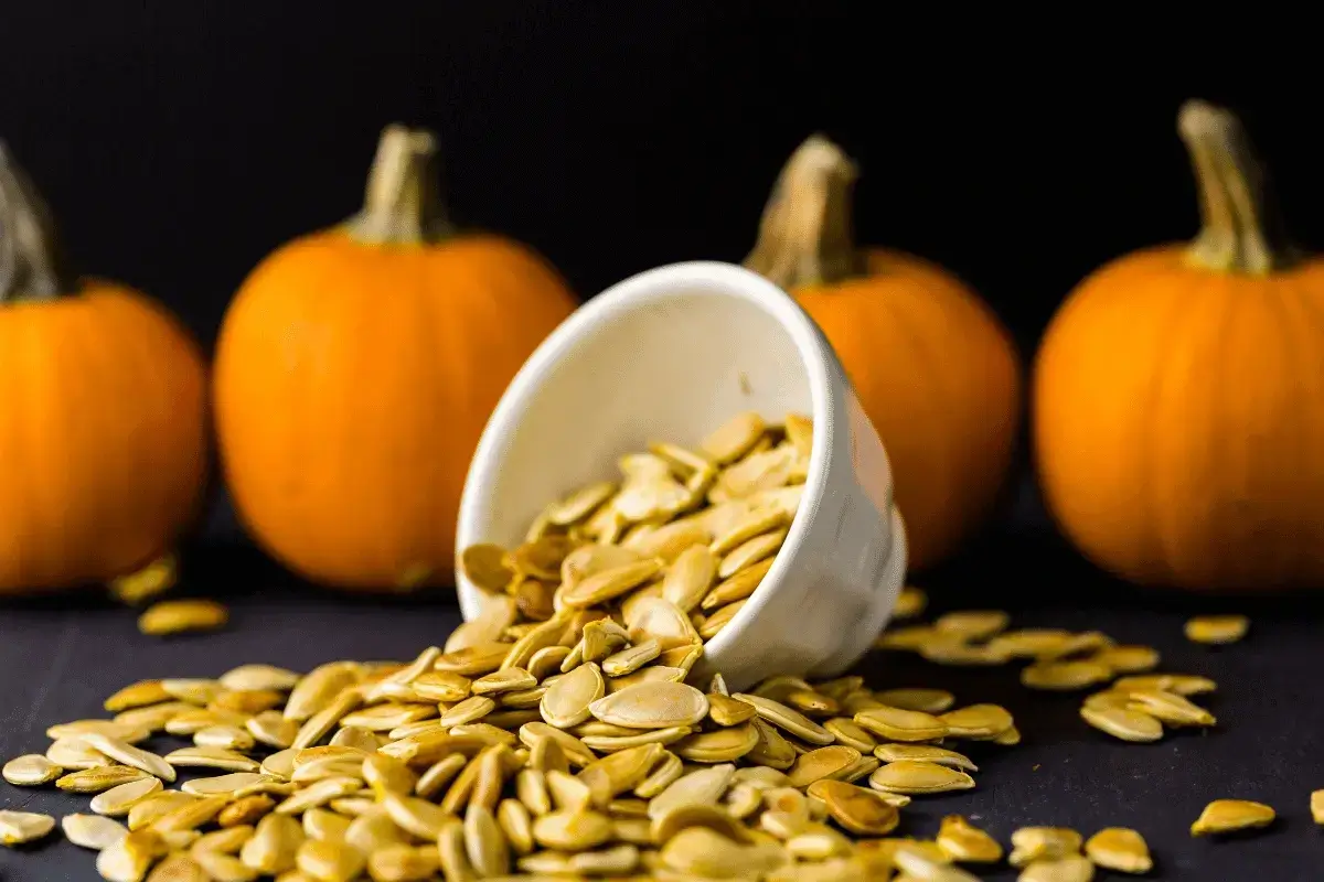 Pumpkin and cashew seeds