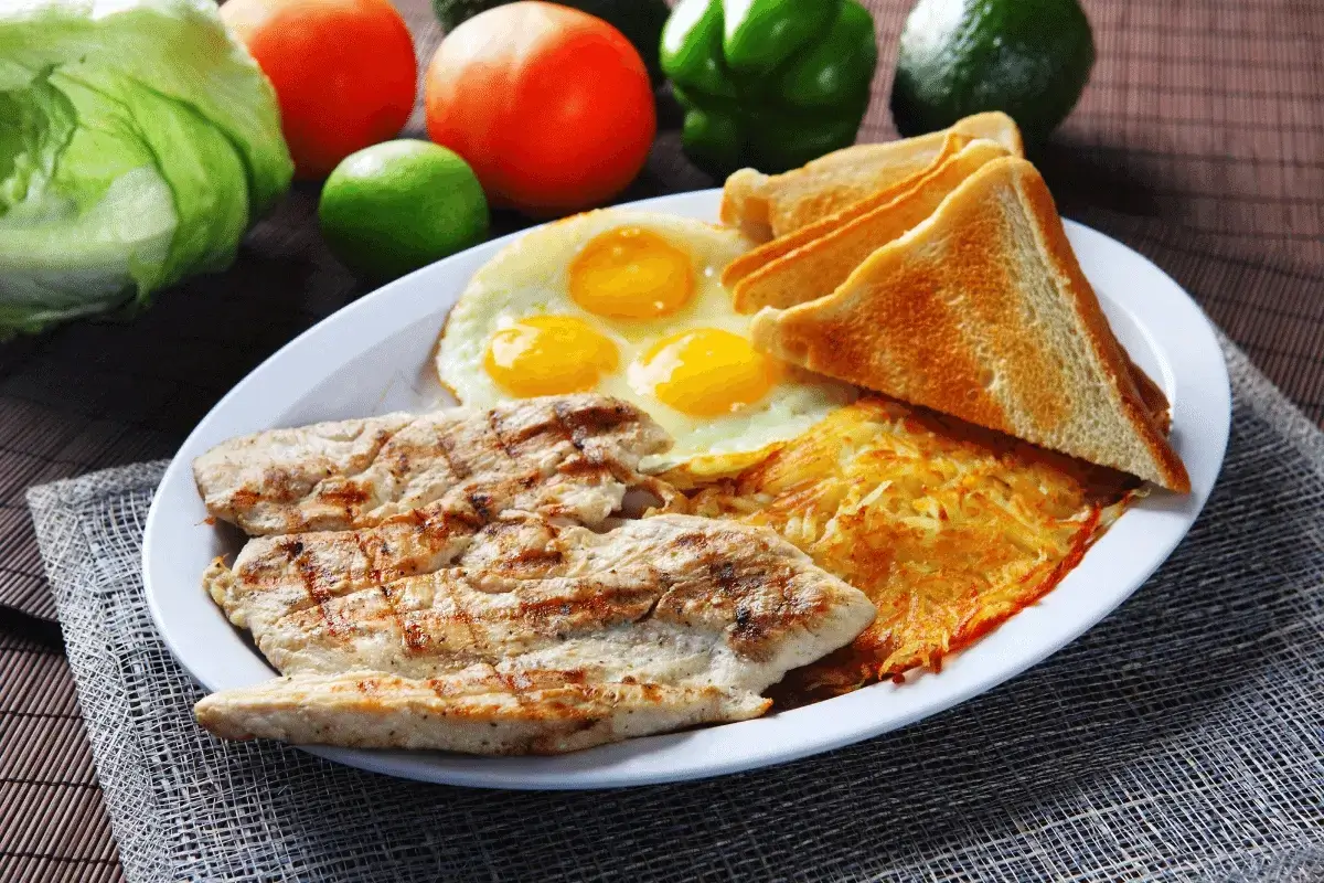 Chicken breast is one of the best healthy satisfying breakfast