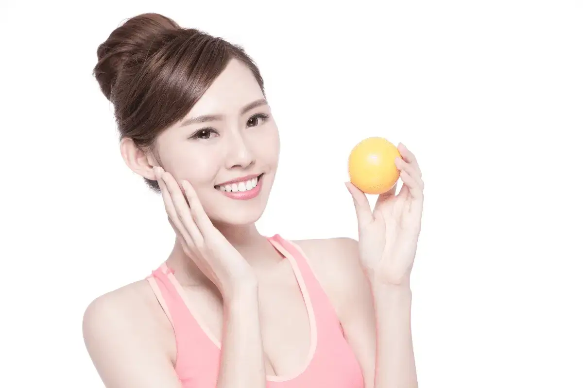 Orange juice benefits skin