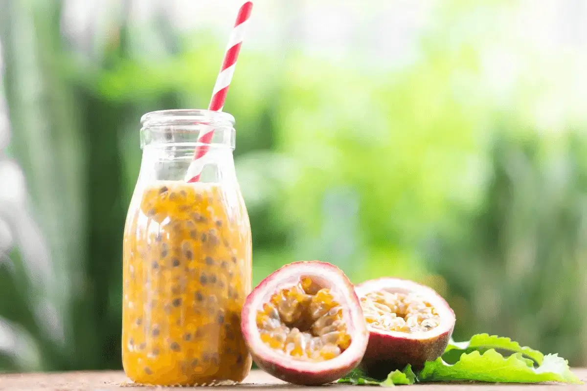 Passion fruit juice is one of the best drinks rich in potassium