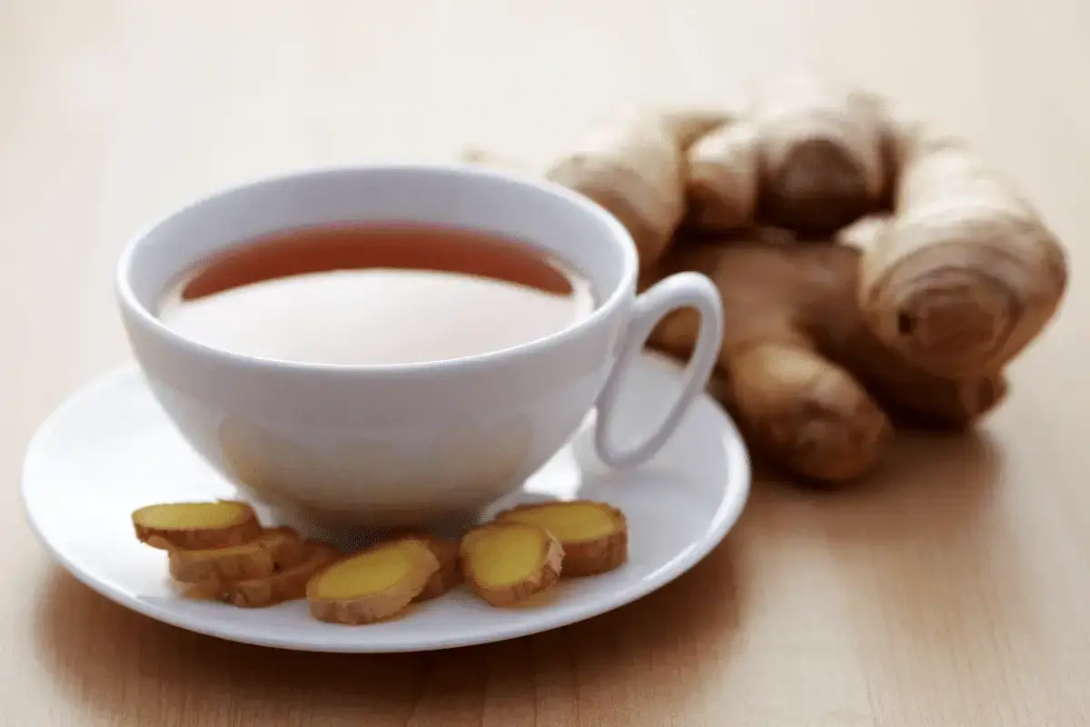 Ginger tea is one of the top drinks that lower cholesterol