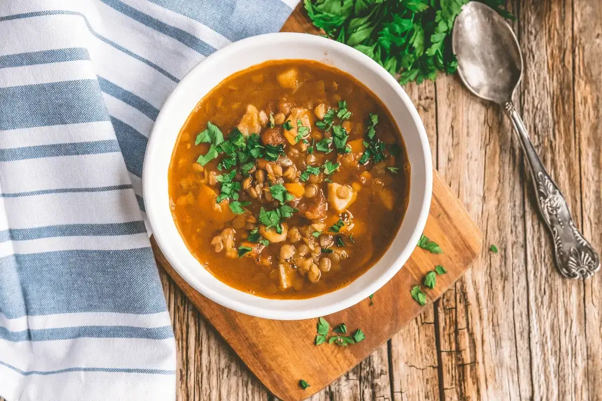 Lentil Soup is one of the colon friendly foods