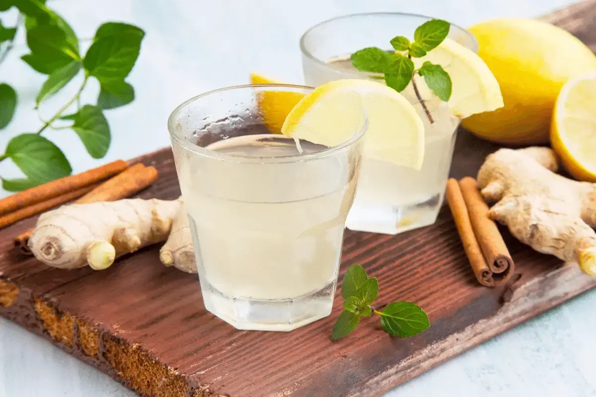 Lemon ginger drink