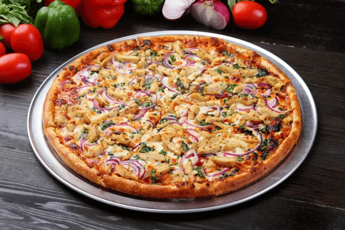 Pizza Chicken Ranch is one of the top types of pizza in restaurants