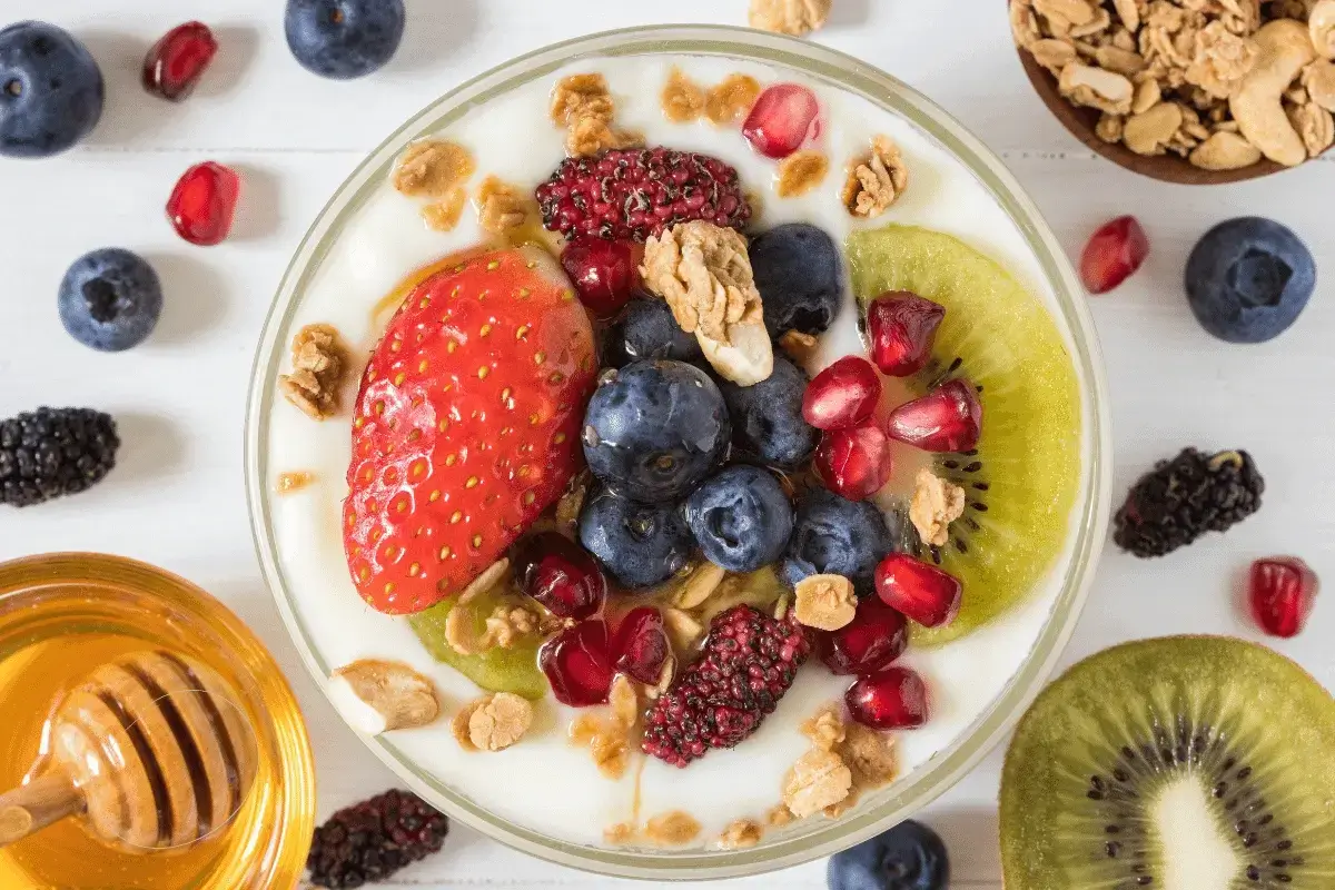 Yogurt with fruit