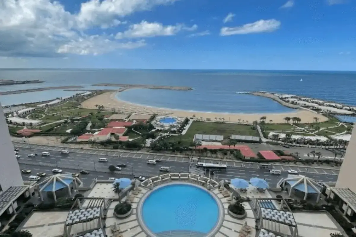 San Dtephano is one of the best beaches in alexandria egypt