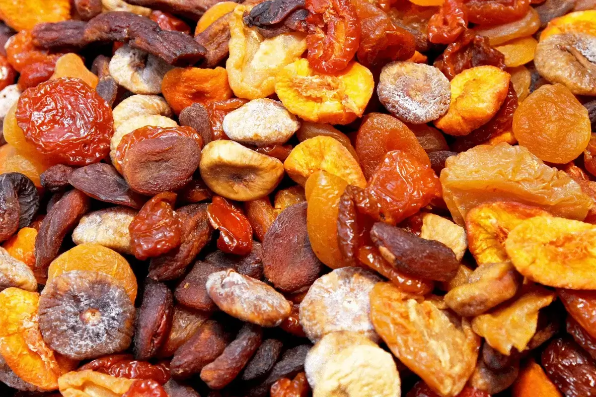 Raisins and dried fruits